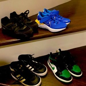 Nike and adidas toddler boy sneakers